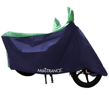 MotoTrance Sporty Bike Body Cover For Hero Splendor Pro Classic - Interlock-Stitched Water and Heat Resistant with Mirror Pockets-Sporty Green