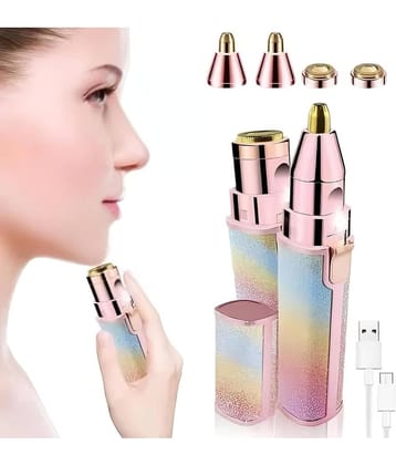 QitmirMKT 2-in-1 Eyebrow Trimmer for Women - Hair Remover - Face, Upper Lips BL1 Multicolor Cordless Eyebrow Trimmer With 45 minutes Runtime