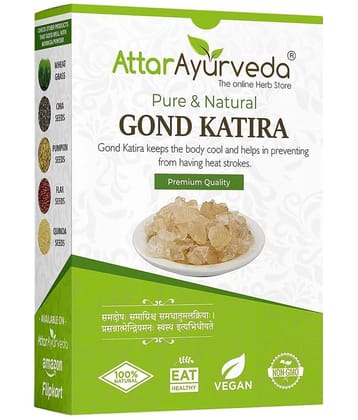 Attar Ayurveda Gond Katira Pure (Edible Gum) - (200 grams) | High Cooling Properties | Super Food |