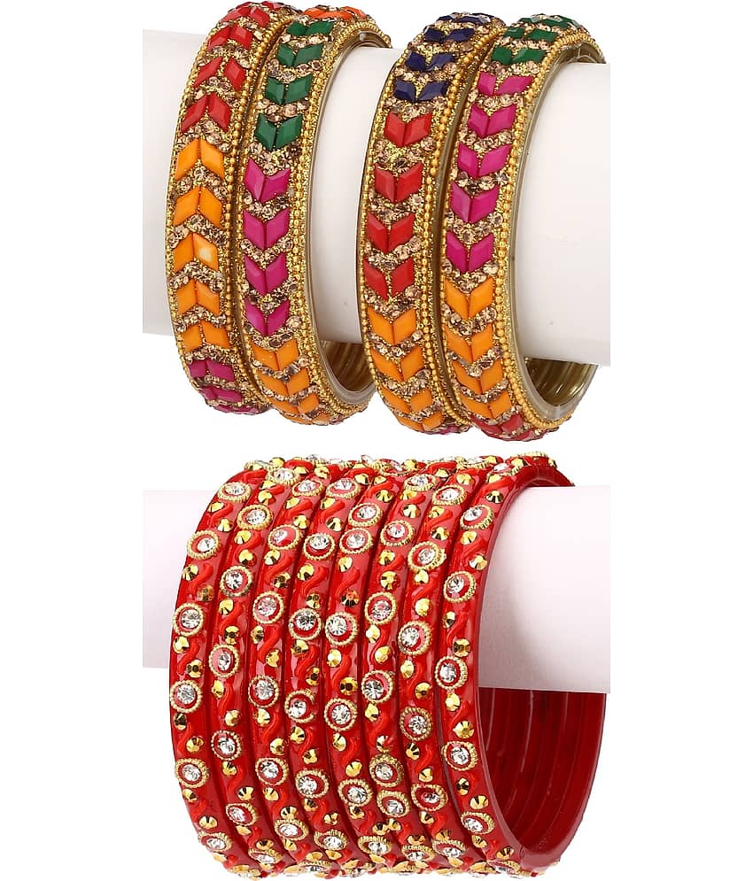 Somil Designer Wedding Fancy Glass Bangle Set For Party, Marriage, Function And Daily Use