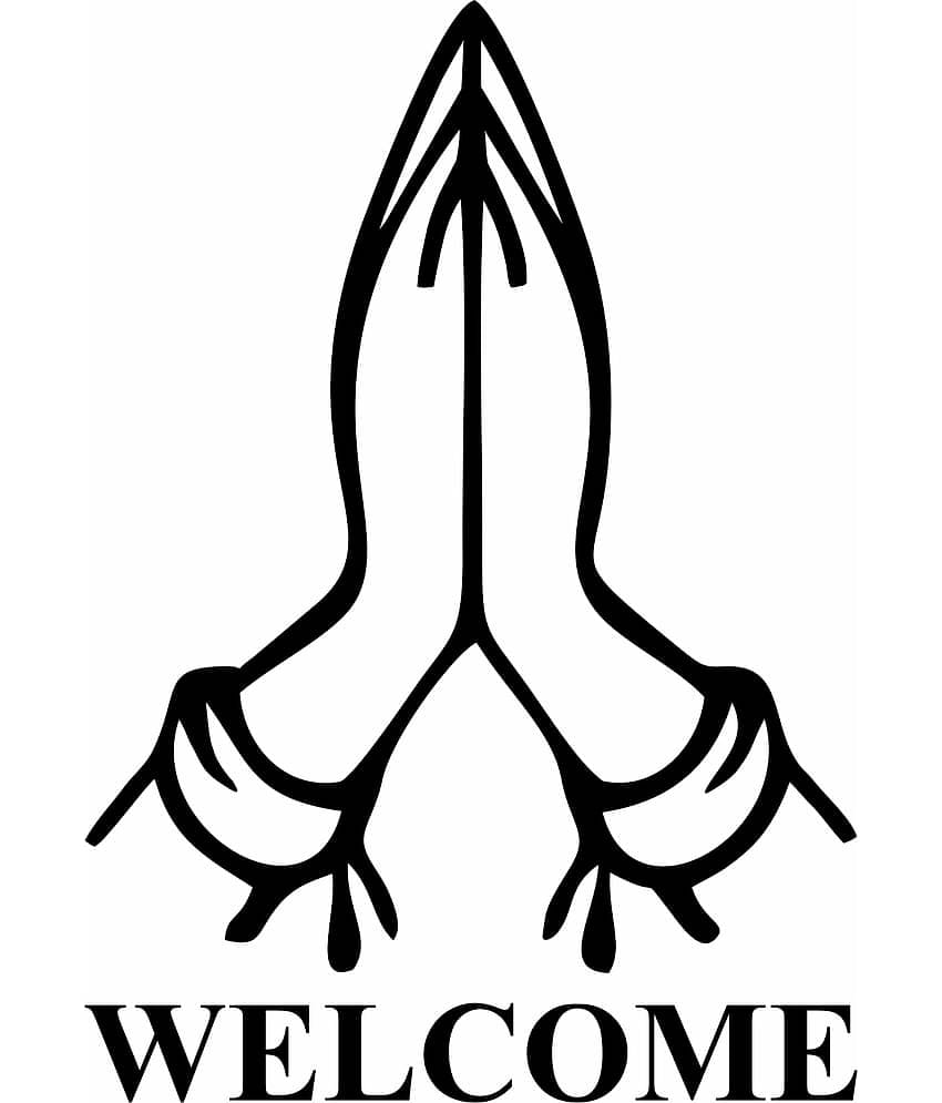 Asmi Collection Welcome Home Wall Sticker ( 42 x 30 cms )