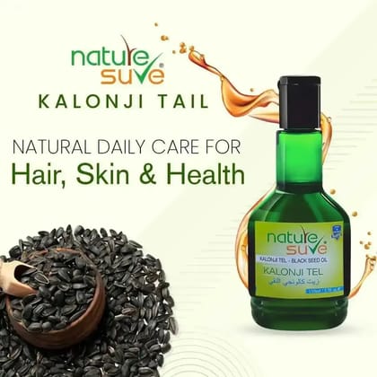 Nature Sure Kalonji Tail (Black Seed Oil) - Pure and Cold-Pressed - 110ml