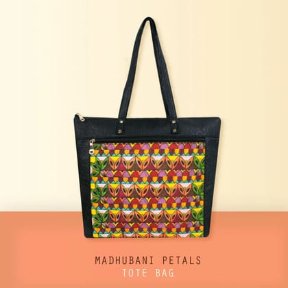 Madhubani Petals Tote Bag