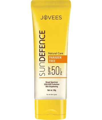 Jovees Herbal Sun Defence Cream SPF 50 Broad Spectrum PA+++ For All Skin Types, 50gm (Pack of 1)