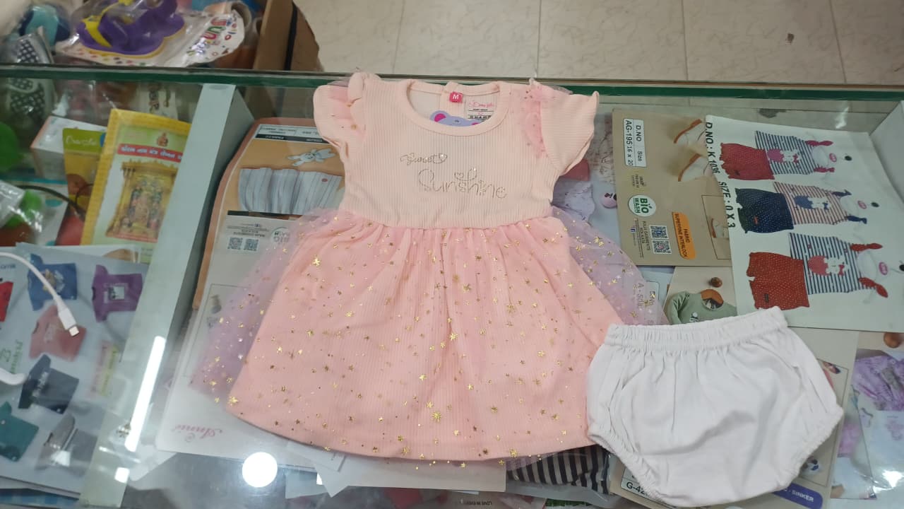 Party wear soft material frock