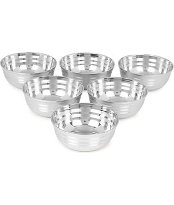 Dynore Stainless Steel Salad Bowl 150 mL ( Set of 6 )