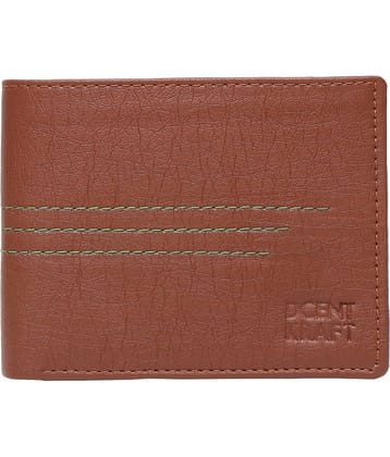 DCENT KRAFT Tan PU Men's Two Fold Wallet ( Pack of 1 )