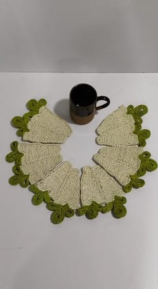 Handmade Radish Jute Coasters Set 6