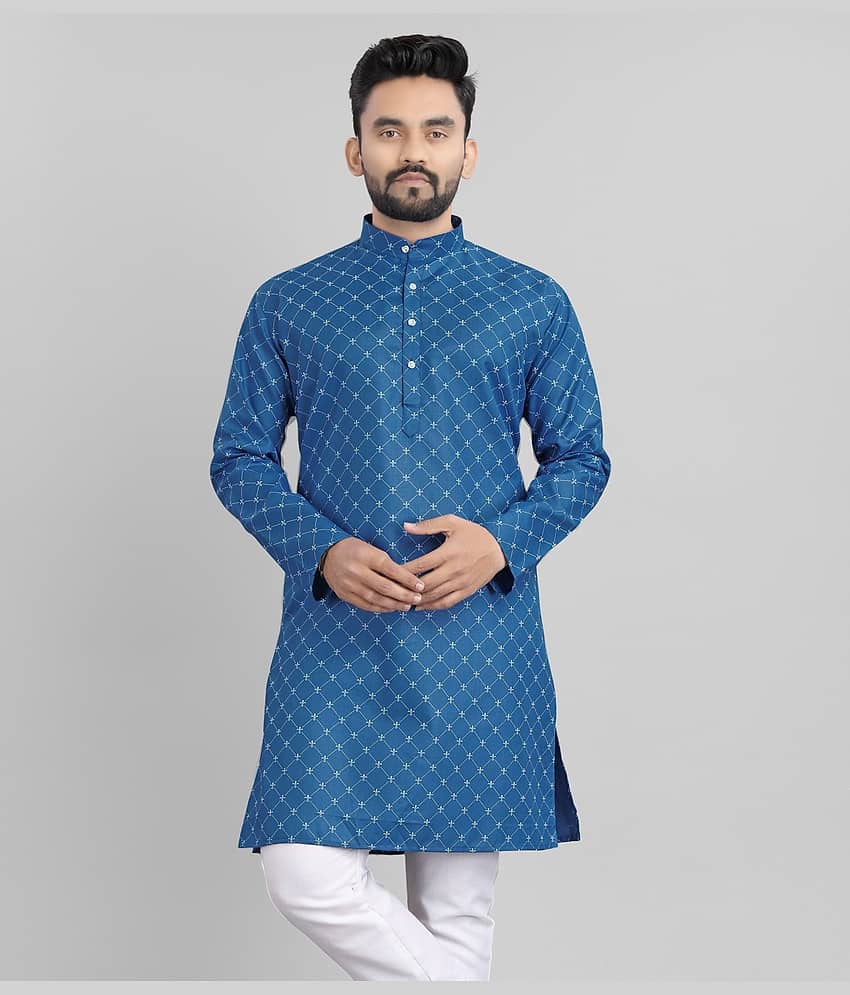Nofilter Maroon Cotton Blend Men's Regular Kurta ( Pack of 1 )