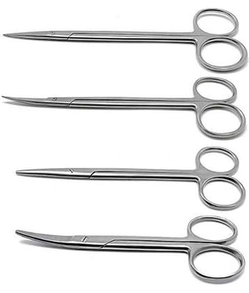 Tosh Surgical 6" Scissor Pack of 4 Straight | Curved
