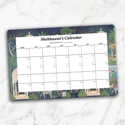 Gul Bahaar Calendar-Navy / Magnet