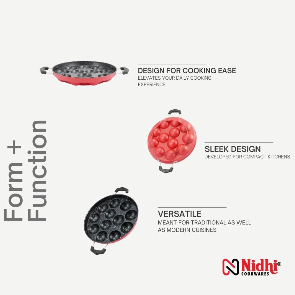 Nidhi Non Stick Appam 12pit Sigma