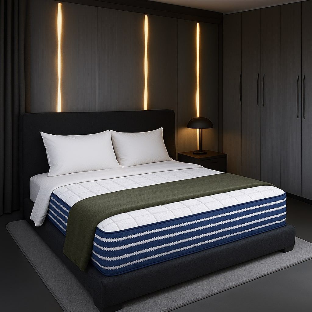 SLEEP SPA Ortho Pocket with SrtX Tech 10 inch Double Pocket Spring Mattress  (L x W. 72 inch x 48 inch)