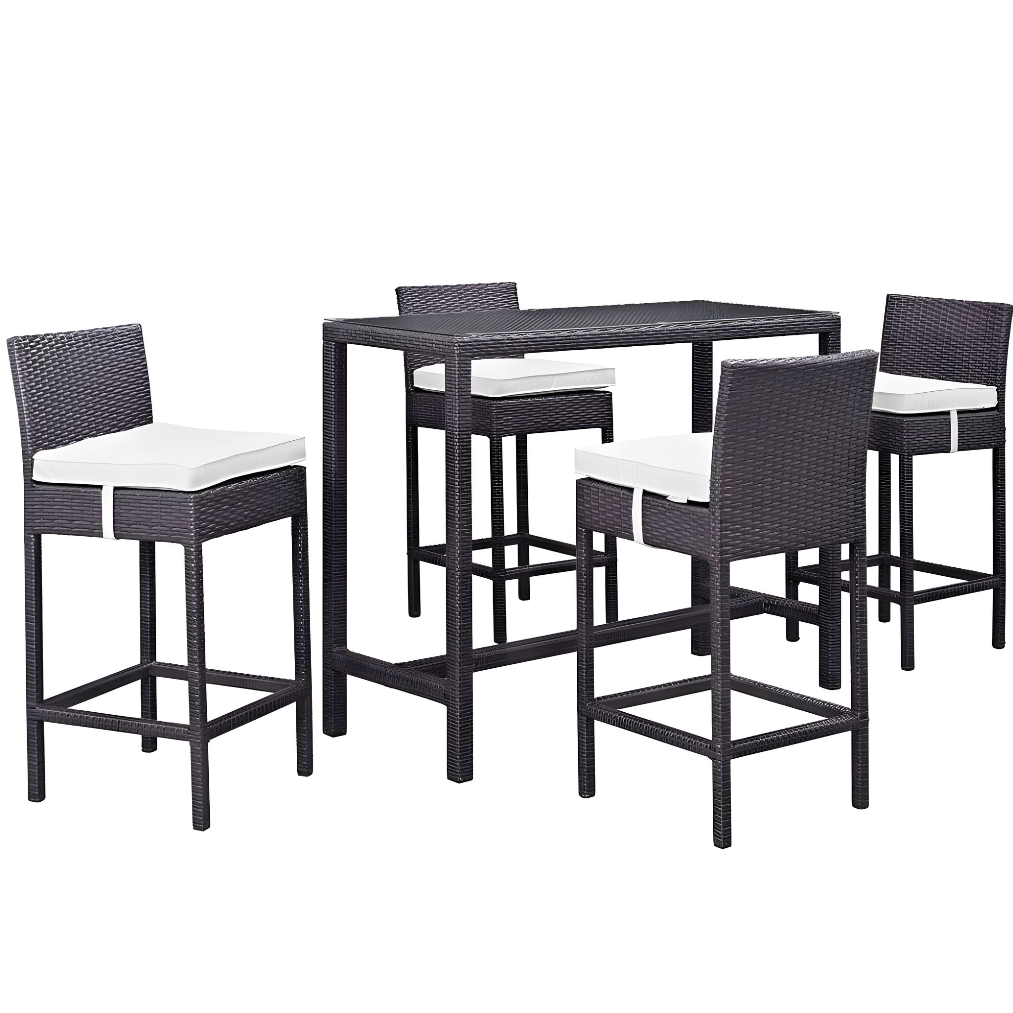 Patio Bar Chairs and Table Set For Outdoor, Garden, Living Room