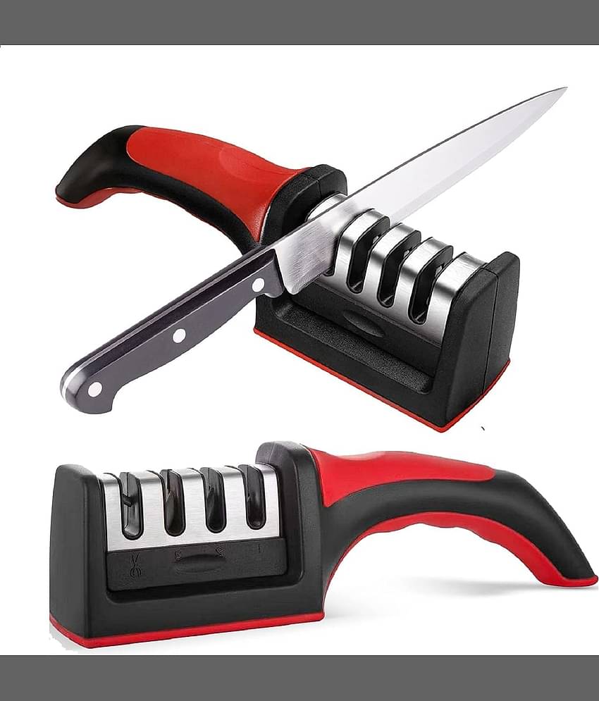 Gjshop Black Iron Knife Sharpner Blade Length 5 cm ( Pack of 1 )