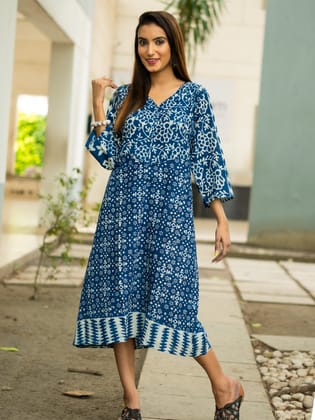 Dream Denim Kurta-3XL