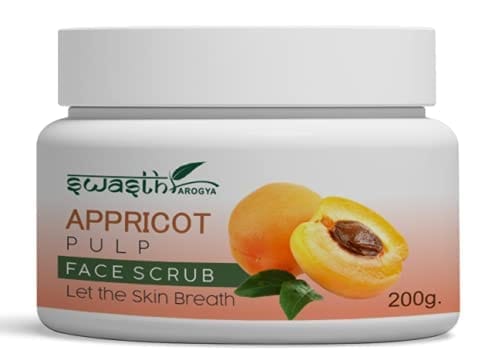Swasth Arogya Appricot Pulp Face Scrub || Pigmentation || Skin Dirt Pores || Acne || Dirt And Oil || Pack Of 1 Jar Appricot Pulp Face Scrub (200gm.)