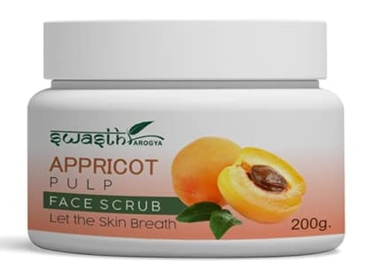 Swasth Arogya Appricot Pulp Face Scrub || Pigmentation || Skin Dirt Pores || Acne || Dirt And Oil || Pack Of 1 Jar Appricot Pulp Face Scrub (200gm.)