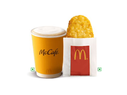 Hash brown with Beverage