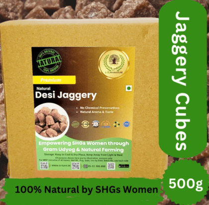 Desi Jaggery Cubes (Gur)  No Sugar Mixed