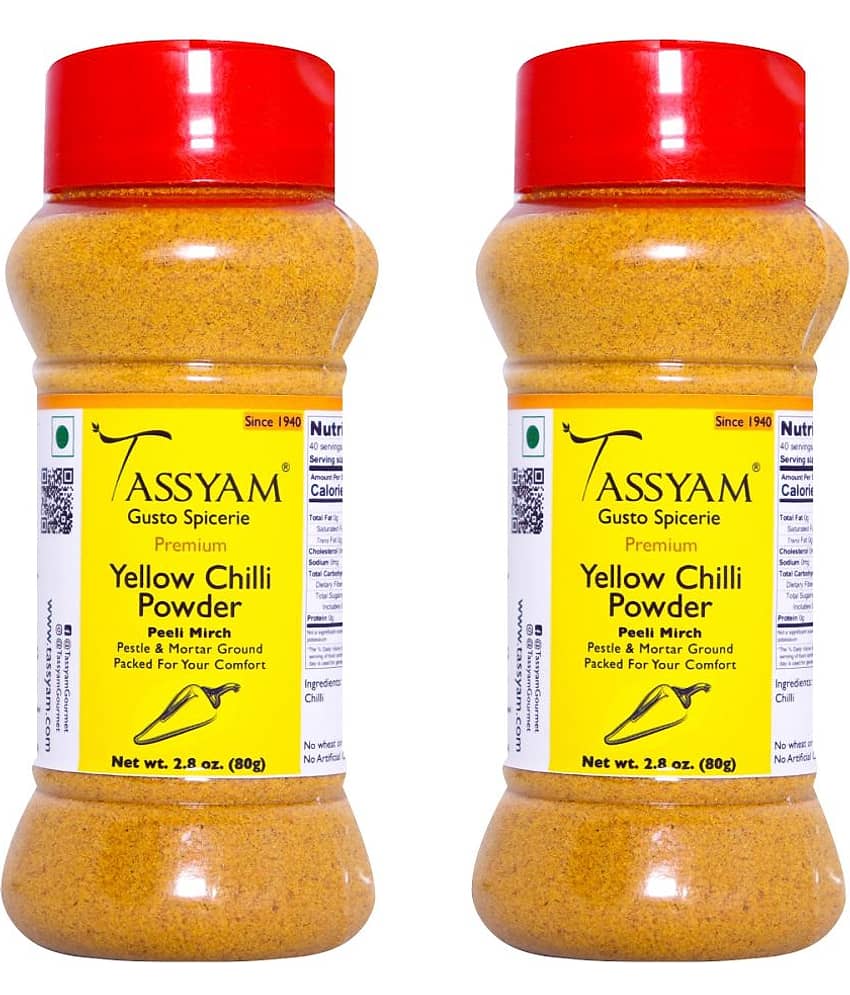 Tassyam - 80 gm Kashmiri Chilli Powder (Pack of 2)