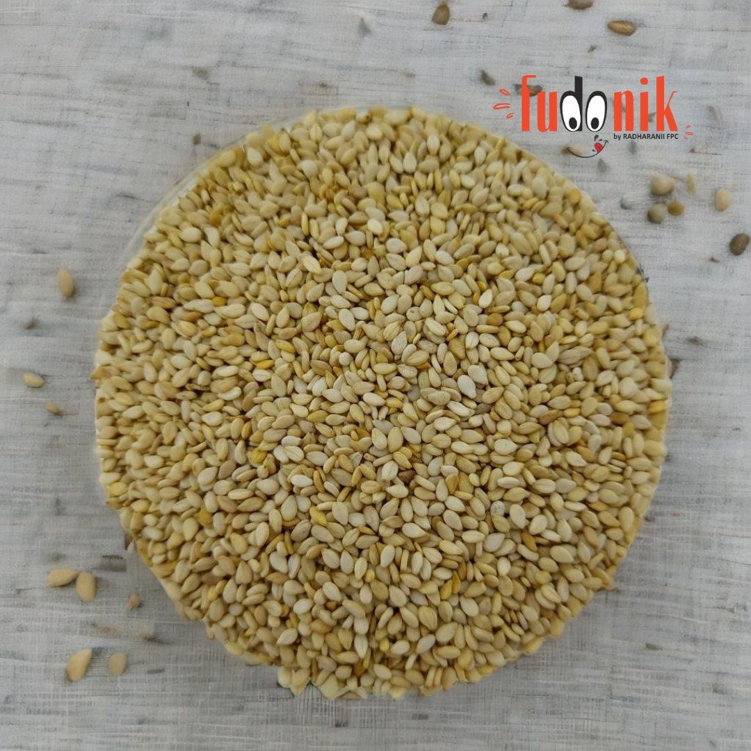 Fudonik White Sesame Seeds (Safed Til) | Natural & Unpolished | Calcium Rich for Cooking & Sweets