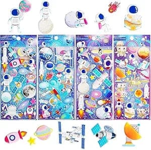 PACK OF 5 - 3D Puffy Stickers for Birthday Return Gift (Random) (Prepaid Only)-Space