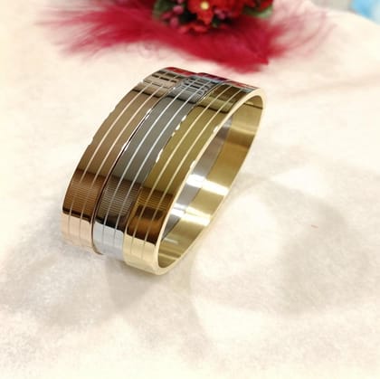 Set of Three Stainless Steel Unisex Kada- STKD 4153