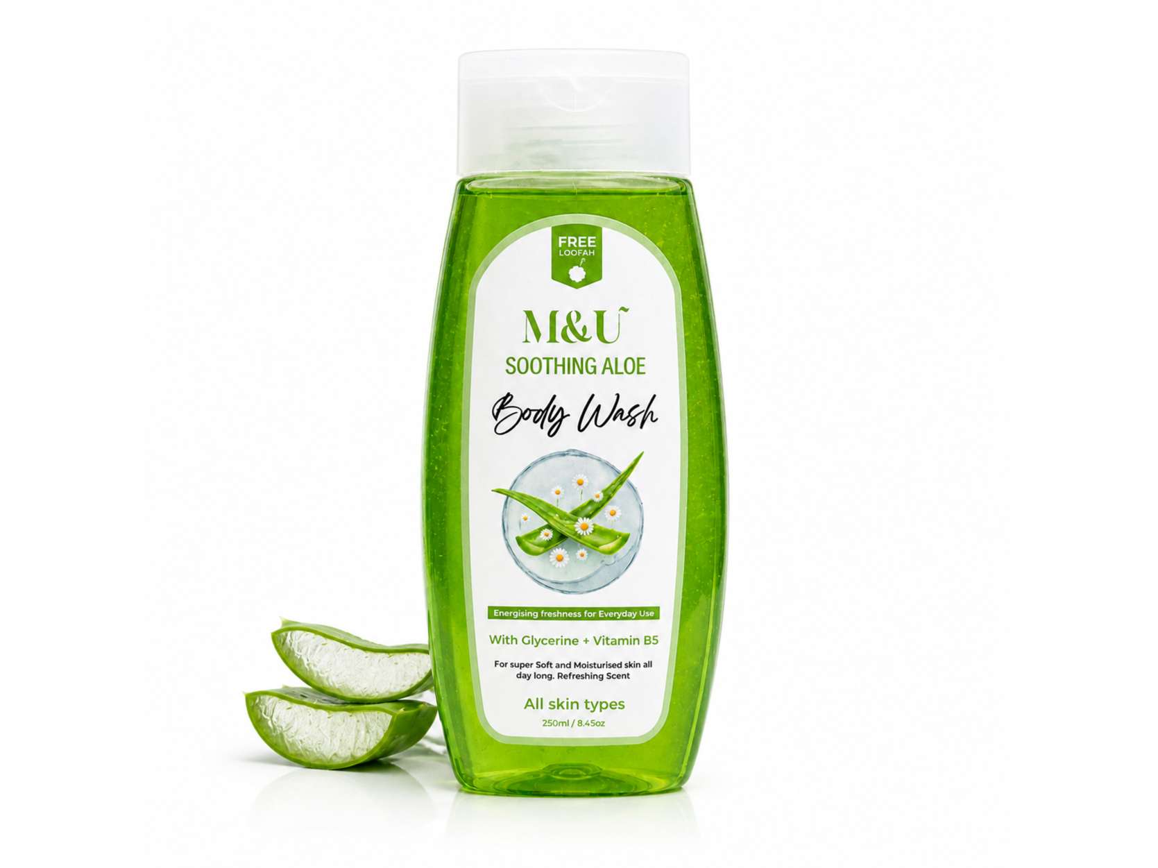 Soothing Aloe Body Wash For Everyday Use | Soft & Smooth Skin | Calming Scent 250ml