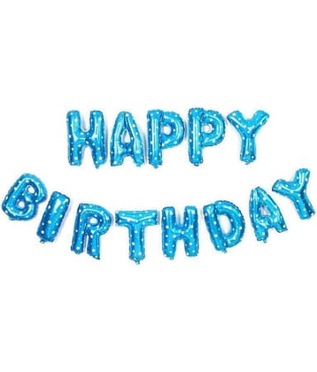 Kiran Enterprises Happy Birthday Foil Letter Balloon For Birthday Decoration
