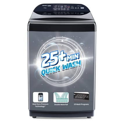 Voltas Beko, A Tata Product 8 kg 5 Star Fully-Automatic Top Loading Washing Machine (WTL8006UEA / OBS1060, Grey, Double Waterfall Technology) Voltas Beko, A Tata Product 8 kg 5 Star Fully-Automatic Top Loading Washing Machine (WTL8006UEA / OBS1060, Grey,