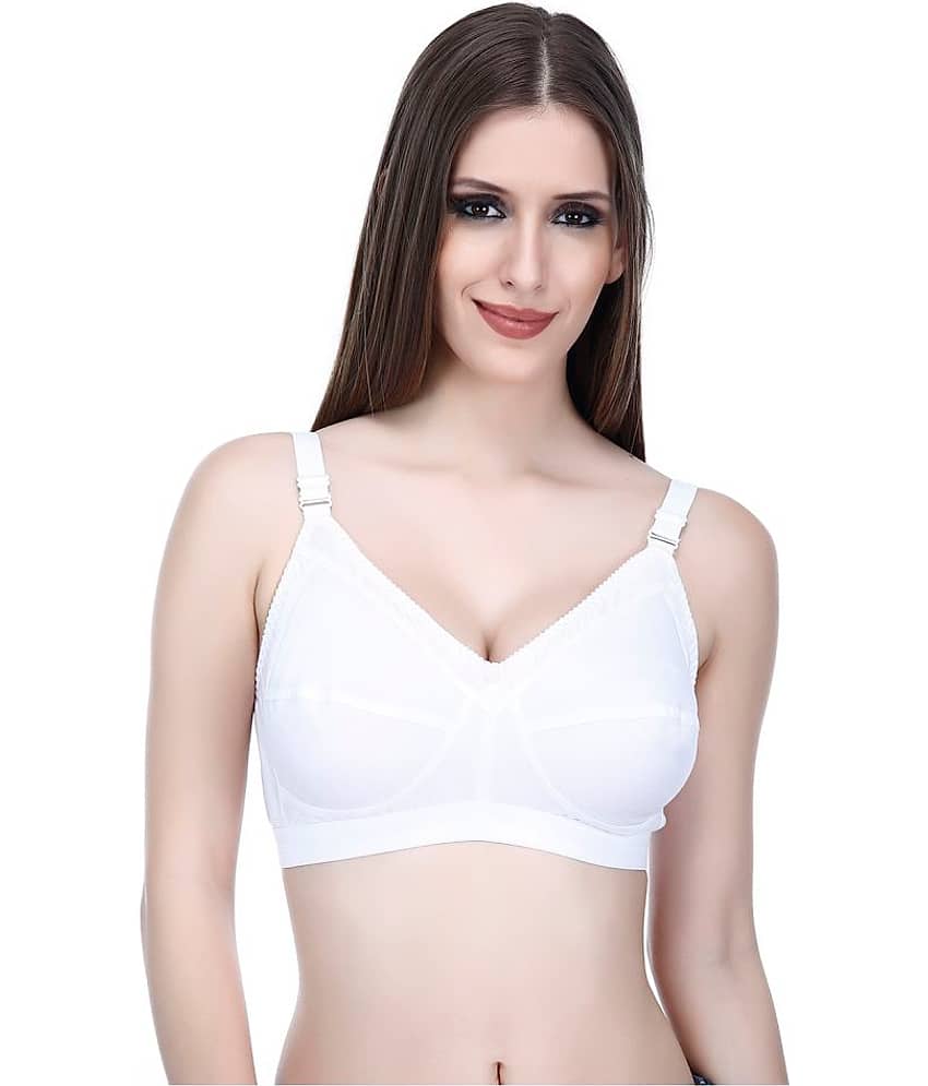 Elina Cotton Non Padded Women's Teenage Bra ( White )