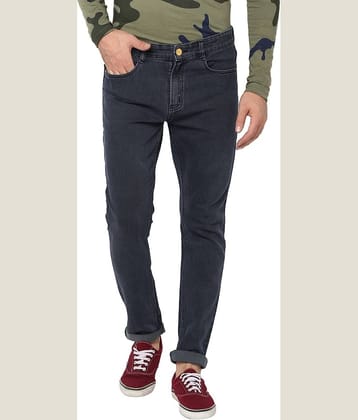 Urbano Fashion - Grey Cotton Blend Slim Fit Men's Jeans ( Pack of 1 )