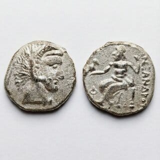 Heracles facing right, Ancient Greek Old Coin