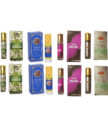 MONET 2 ATTAR PHUL ,2 ATTAR 1000 FLOWERS, 2 ATTAR MUSK & 2 ATTAR VANILA ROSE  ,8 ML EACH, PACK OF 8 .