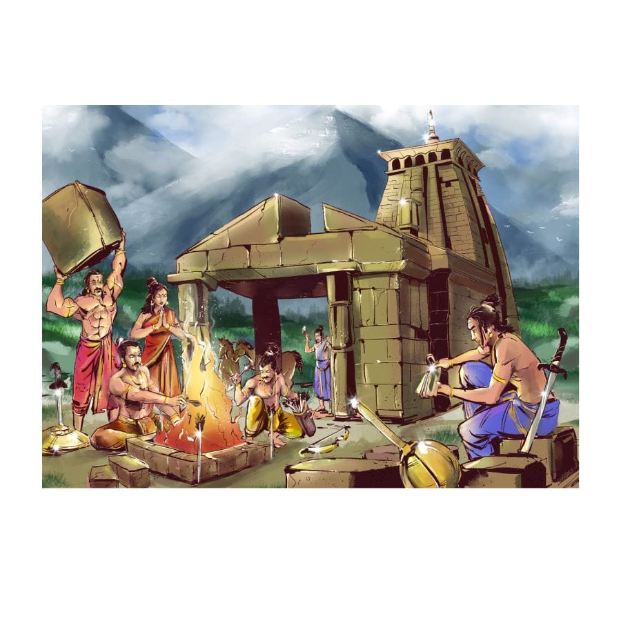 Kedarnath Premium Fridge Magnet (Size 4x6 Inch)