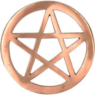 Jinanshi Fashion  North East/EeshanCopper 7 Inch Helix Vastu Energy Helix  Brown-Circle with Star Shape