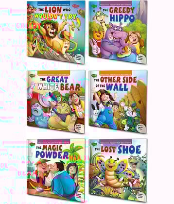 Story Books For Beginners Pack of 6 Books| Early Reader Series in Large Font (v2)