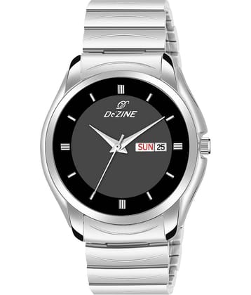 Dezine Silver Stainless Steel Analog Men's Watch