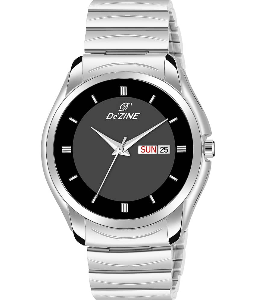 Dezine Silver Stainless Steel Analog Men's Watch