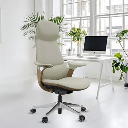 Rose Sofira Luxurious High Back Chair (White)