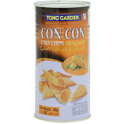 Tong Garden Con Con Original Corn Chips, 80 g Cans