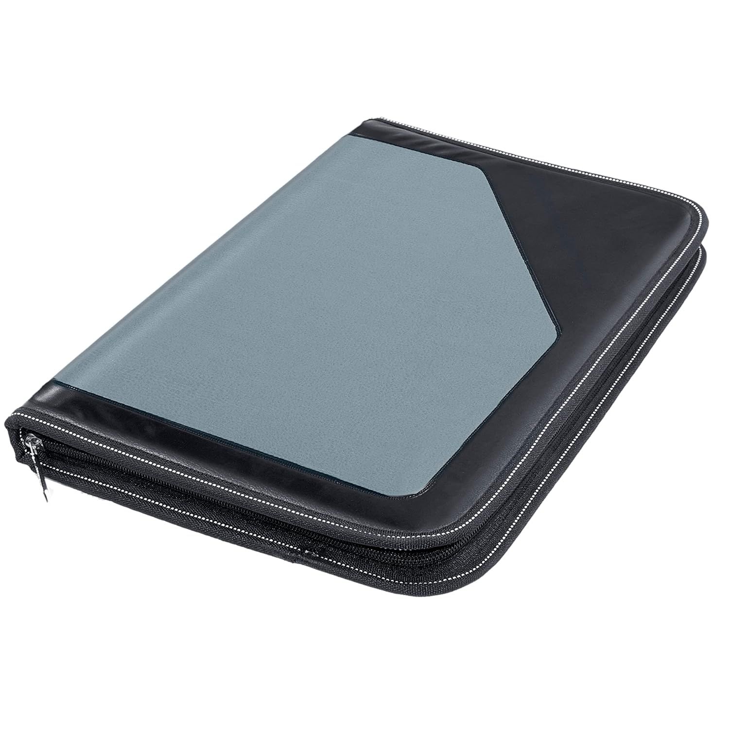 Storite PU Leather Multipurpose 24 File Sleeve A4 Professional Files and Folders, Certificate, Legal Size Documents Holder for Home, Office, School (37.5 * 26cm) Grey