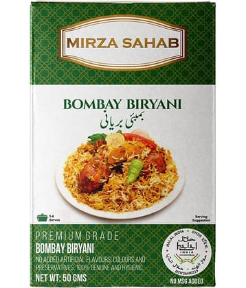 Mirza Sahab Bombay Biryani Instant Mix 50 gm Pack of 4