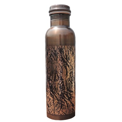 Copper Bottle Antique Style – Premium Ayurvedic Health Drinking Bottle, Height : 11 Inch (BCMAS195 B)