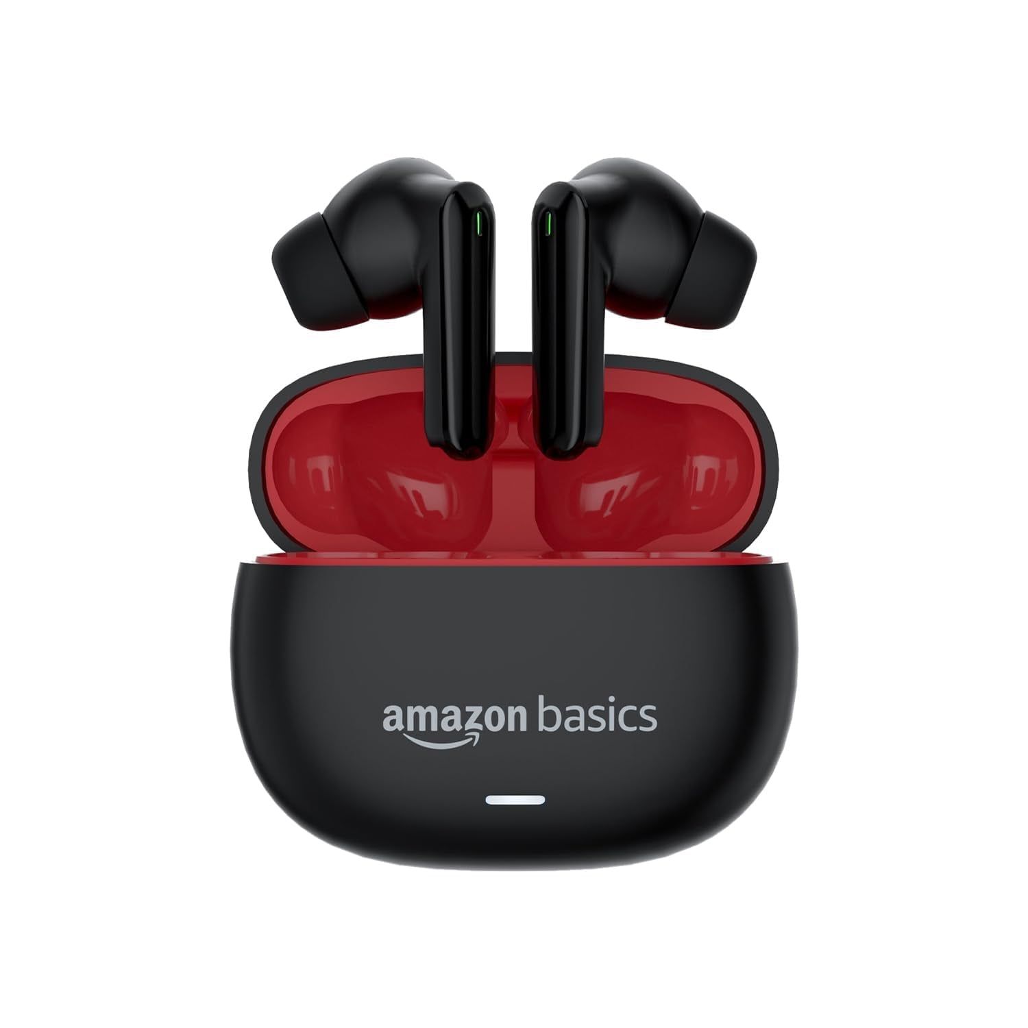 amazon basics True Wireless in-Ear Earbuds with Mic, Low-Latency Gaming Mode, Touch Control, IPX5 Water-Resistance, Bluetooth 5.3, Up to 60 Hours Play Time, Voice Assistance and Fast Charging (Black) amazon basics True Wireless in-Ear Earbuds with Mic, L