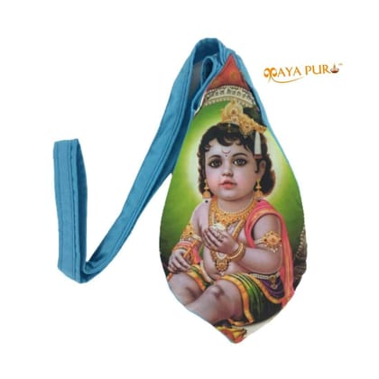 MAYAPURI Printed Japa Mala Bag/Chanting Bag/Gomukhi Japa Bag with Zip Pocket (Pack of 1)