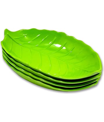 Inpro 4 Pcs Melamine Light Green Platter
