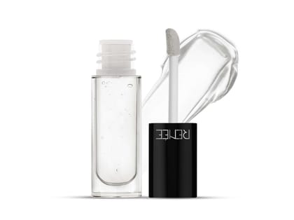 RENEE Hot Lips Lip Gloss, Helps Achieve Fuller & Supple Lips with High-Glossy Shine, Hydrates, Lightweight & Non Sticky Formula, Vitamin E, 4.5 ml - Clear RENEE Hot Lips Lip Gloss, Helps Achieve Fuller & Supple Lips with High-Glossy Shine, Hydrates, Lightweight & Non Sticky Formula, Vitamin E, 4.5 ml - Clear