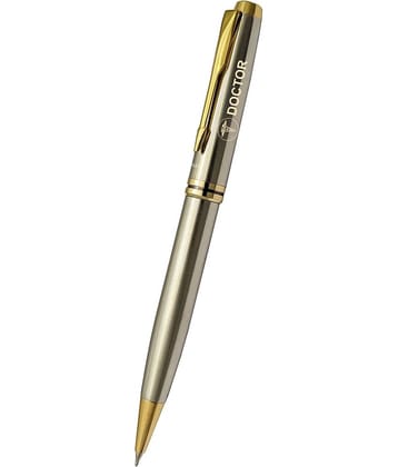 UJJi Doctor Logo Dull Chrome Platted with Golden Part Ball Pen